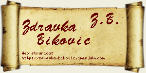 Zdravka Biković vizit kartica